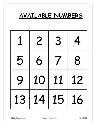 Factors; Multiples; Prime puzzle -- Maziarz Mapped