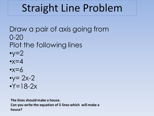 Straight Line Problem