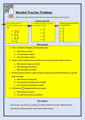multiplying-and-dividing-fractions-worded-sheet-teaching-resources