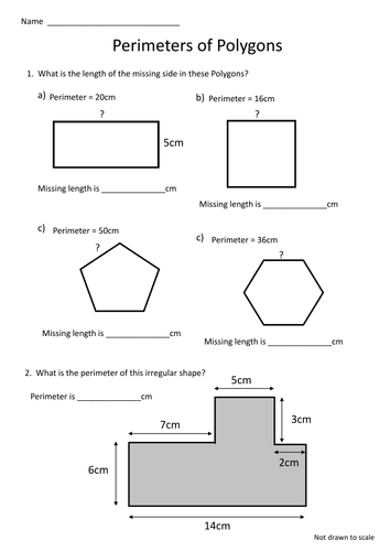 Polygon Perimeter handout: Missing Lengths by craigyd ...