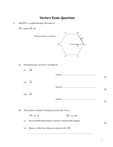 Pre-calculus/Calculus and Vectors