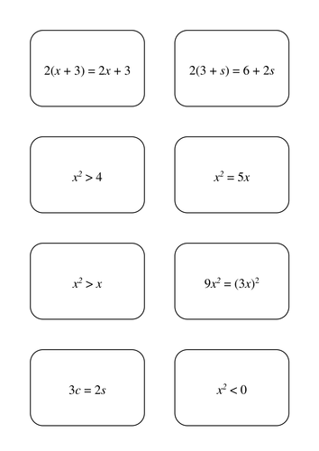 Algebra - Equations