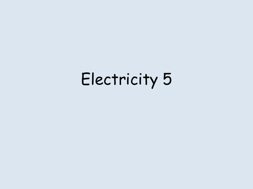 Electricity 5