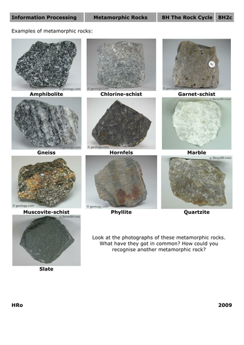 Images of sedimentary and metamorphic rocks | Teaching Resources