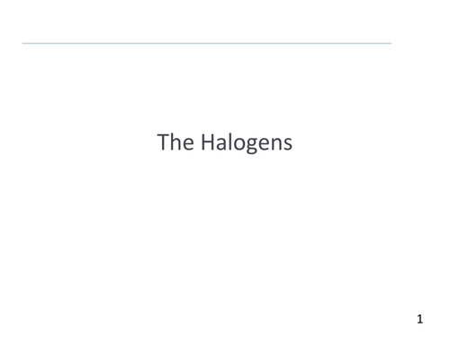Halogens