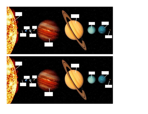 Label the Solar System Worksheet by brynmarshall - Teaching Resources - TES