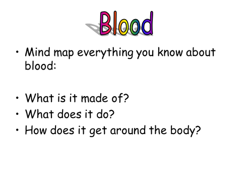 Blood Components - Lesson plan, PPT, worksheet by elevateeducation.co