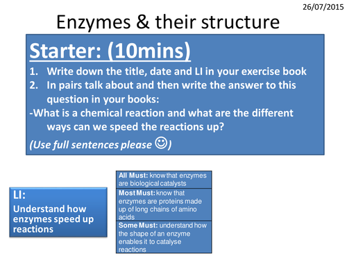 Enzyme structure Intro