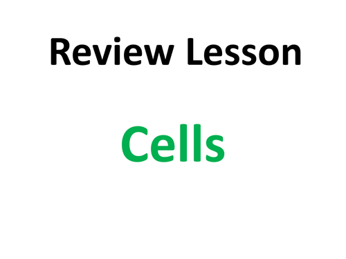 Cell review Lesson