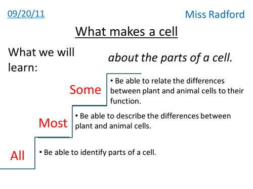 Animal & Plant cell structure | Teaching Resources