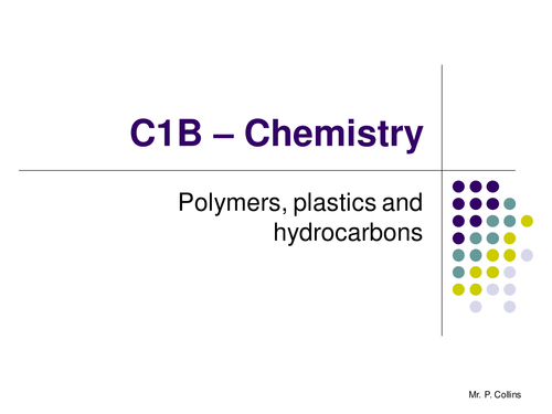 Chemistry PowerPoint- Polymers