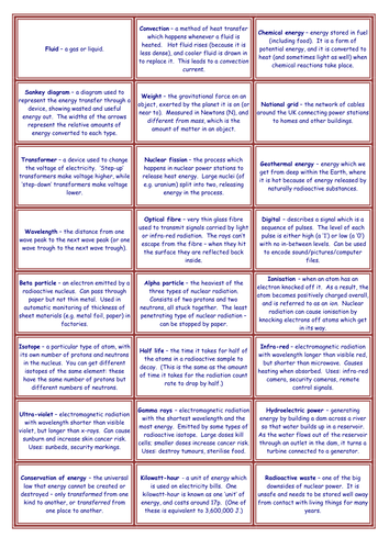P1 Rapidough or Pictionary Revision Cards