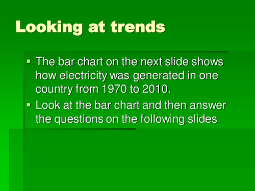 Looking at trends (Foundation)