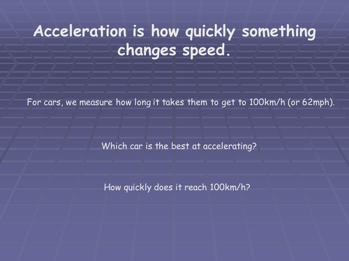 Acceleration PowerPoint