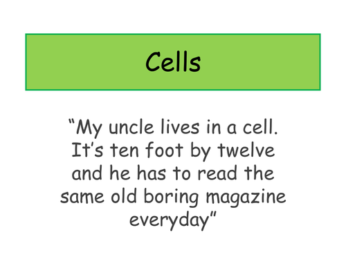 Cells - Cell Structure and Organelles