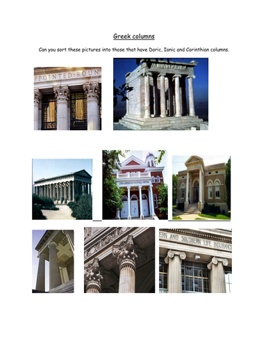Ancient Greek columns