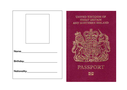 template cover passport Resources   Passport   by Teaching Template torstout TES