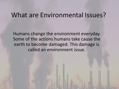 Environment Issues