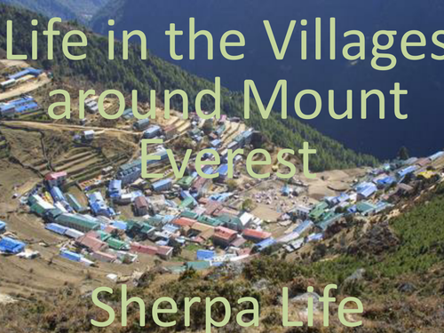 Himalayas Sherpa life PowerPoint
