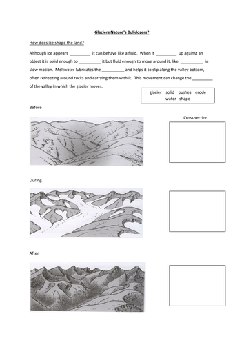 Glaciers Nature's Bulldozers