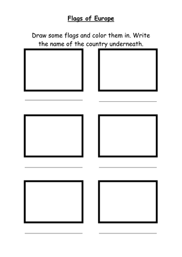Flags of Europe activity | Teaching Resources