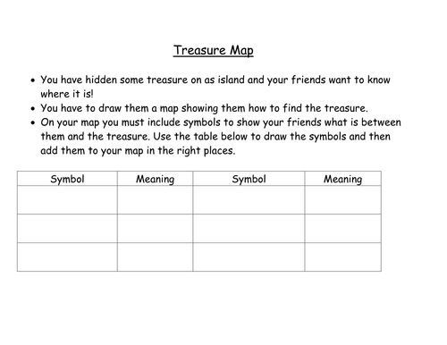 Map Symbols Activity by - UK Teaching Resources - TES