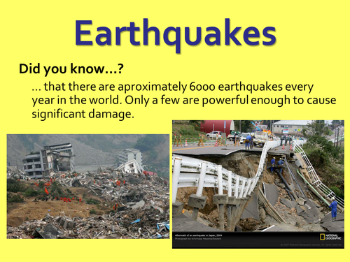 Earthquakes PPT