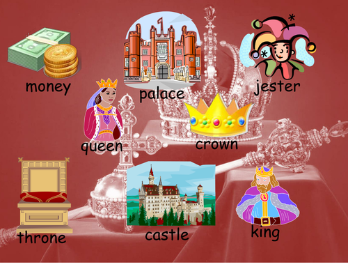 Kings and Queens word mat