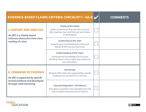 Making Evidence Based Claims #1 | Teaching Resources