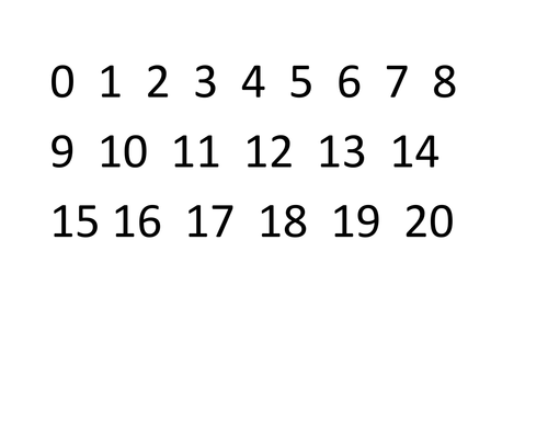 Missing Numbers to 20 | Teaching Resources