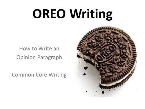 OREO Writing Process for Opinion Paragraphs | Teaching Resources