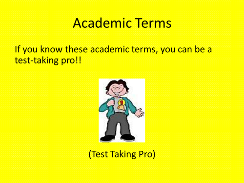 Academic Terms to Know