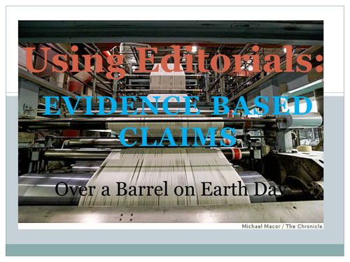 Evidence-Based Claims Using Editorials