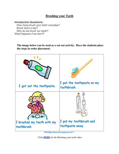 Brushing your teeth | Teaching Resources