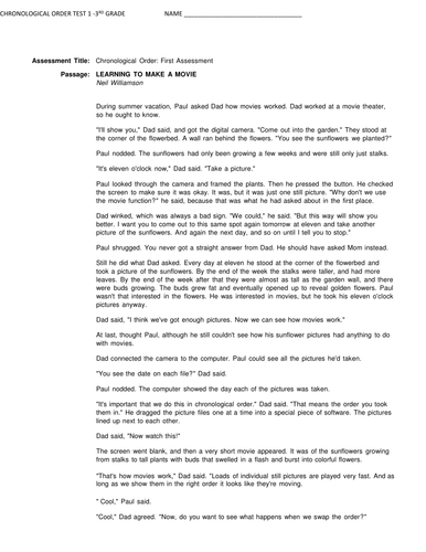 Sequence | Teaching Resources