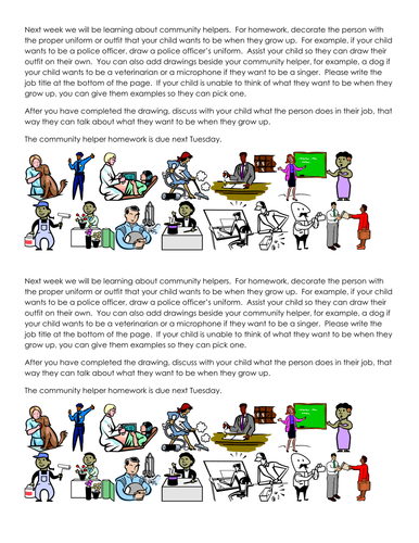 Community helpers lesson plans image