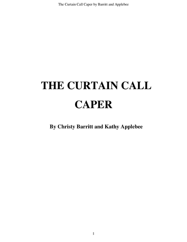 Curtain Call Caper reading comprehension passages