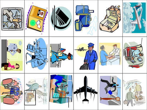 Airport Slapjack Game Cards / Flashcards - For Any Language