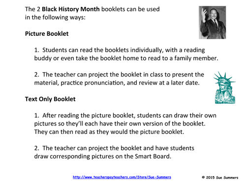 Black History Month - 2 Emergent Reader Booklets