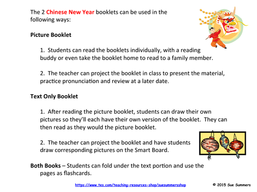 Chinese New Year 2 Emergent Reader Booklets - ENGLISH