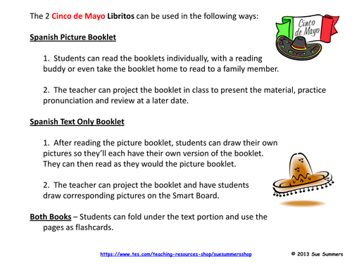 Cinco de Mayo Spanish 2 Booklets