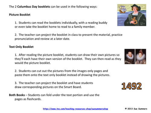 Columbus Day 2 Emergent Reader Booklets