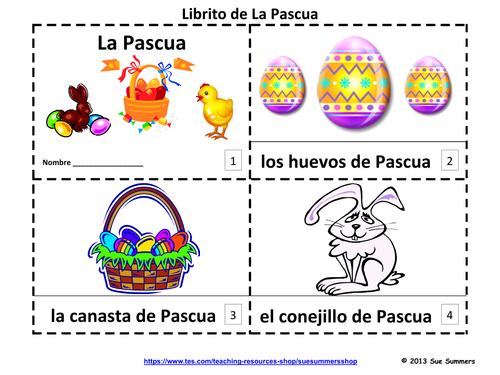 Spanish Easter Emergent Reader Booklets - La Pascua