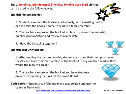 Estrellita Donde Estas - Twinkle Twinkle Little Star Booklets