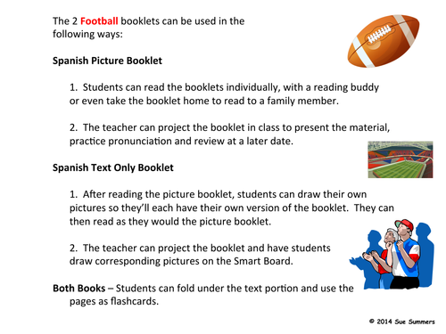 Football 2 Emergent Reader Booklets