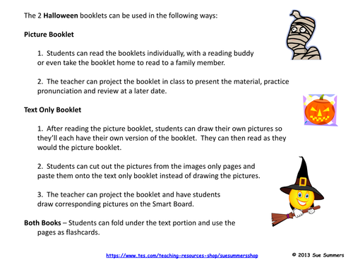 Halloween Emergent Readers 2 Booklets