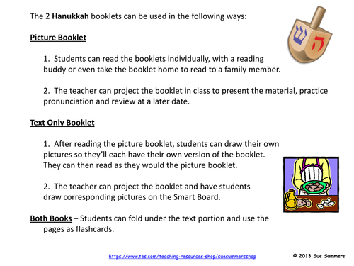 Hanukkah 2 Emergent Reader Booklets - ENGLISH