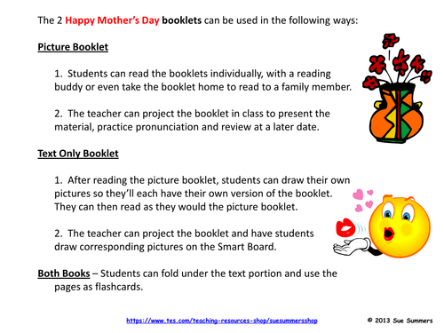 Mother's Day 2 Booklets - ENGLISH