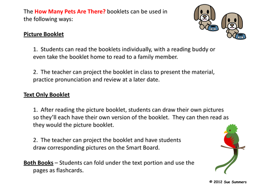 Numbers and Pets 2 Emergent Reader Booklets - How many are there?