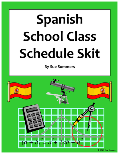 Spanish Class Schedule Phone Conversation Skit